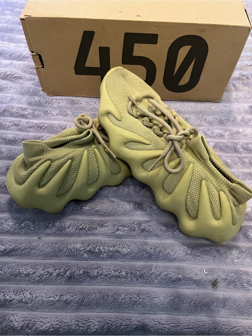 Yeezy 450 Sulfur Green Women's Slip-On Sneaker